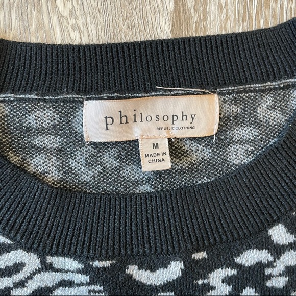 PHILOSOPHY Animal Print Crewneck Sweater - Picture 4 of 9